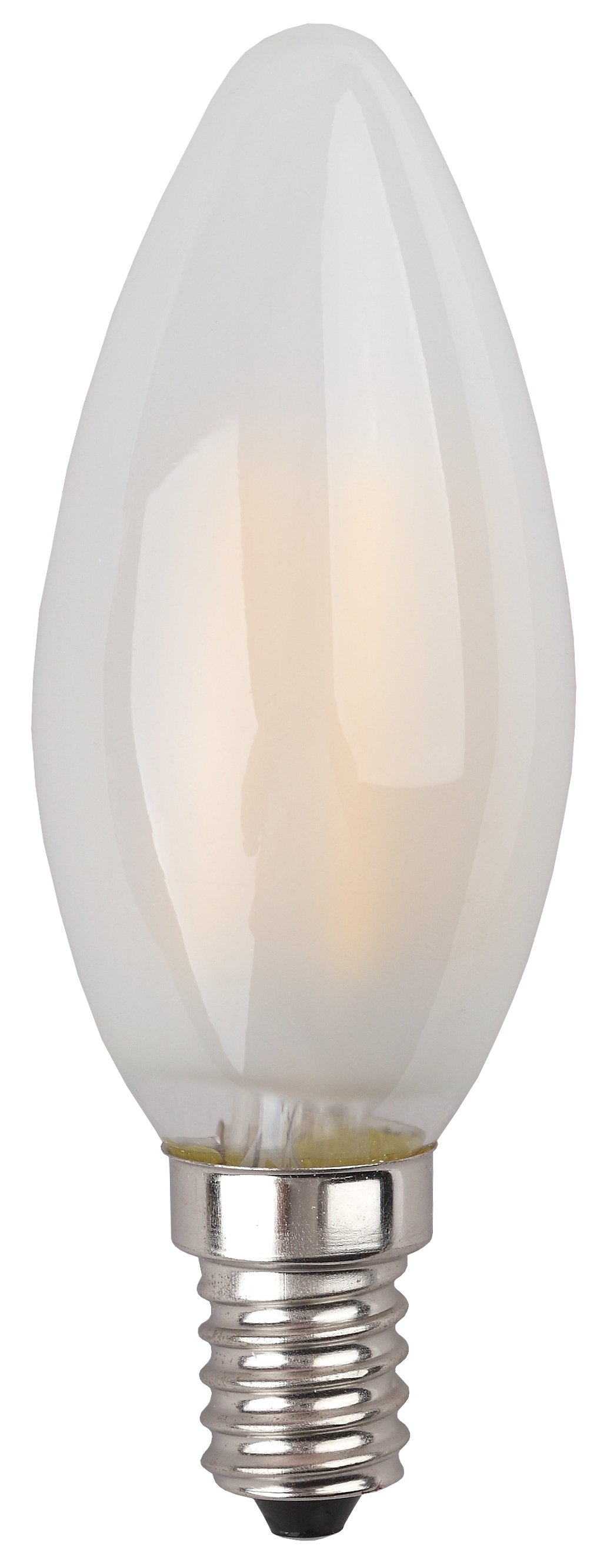 F-LED B35-7W-827-E14 frost ЭРА (филамент, свеча мат., 7Вт, тепл, E14) (10/100/2800)