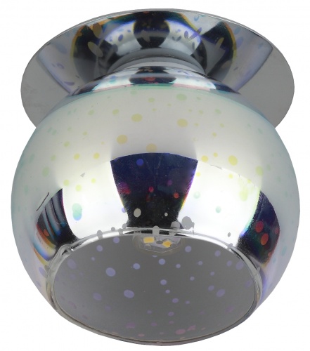 DK88-3 Светильник ЭРА декор  "3D звездный дождь" G9,220V, 35W, серебро/мультиколор (50/700)