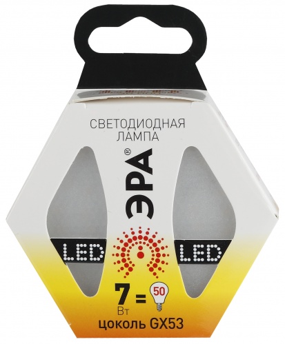 LED GX-7W-827-GX53 ЭРА (диод, таблетка, 7Вт, тепл, GX53) (10/100/3300)